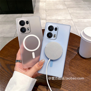 透蓝色冰雾磁吸硬壳适用nothingphone3APro手机壳2A半透明CMF1全包精孔防指纹强烈磁吸无线充电防指纹防摔套1