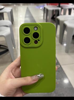 新款芥末绿适用华为荣耀Magic8/7/6至臻版手机壳魔术4/5Pro液态硅胶3纯色高级感柠檬黄色全包镜头精孔保护套