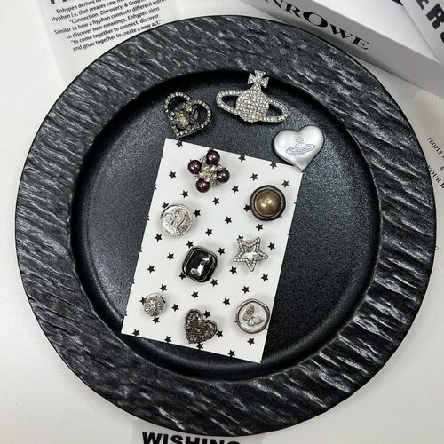 洞洞鞋配饰星球金属爱心可拆卸