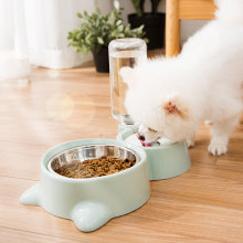 狗碗狗狗喂食器猫咪自动饮水器不湿嘴狗盆食盆水碗饮水机宠物用品