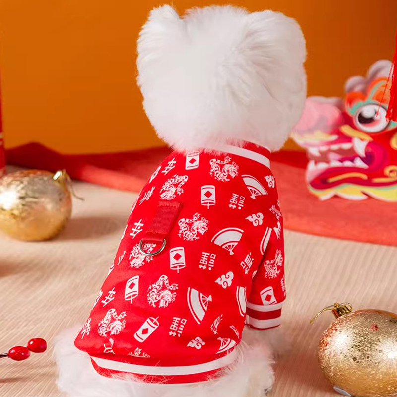 嬉皮狗|传统剪纸印花新年卫衣