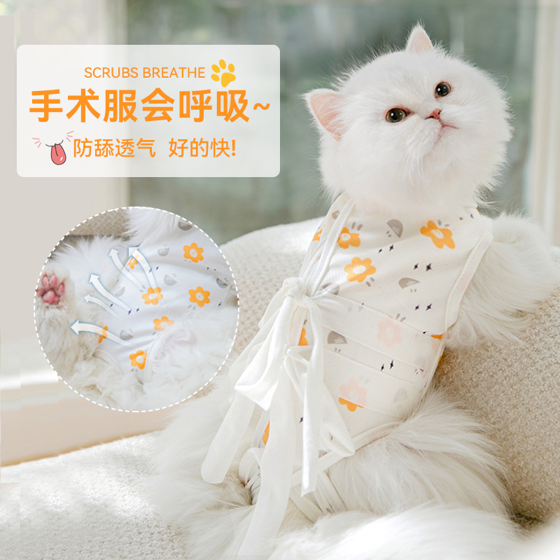 猫咪绝育服猫手术服春季术后防舔