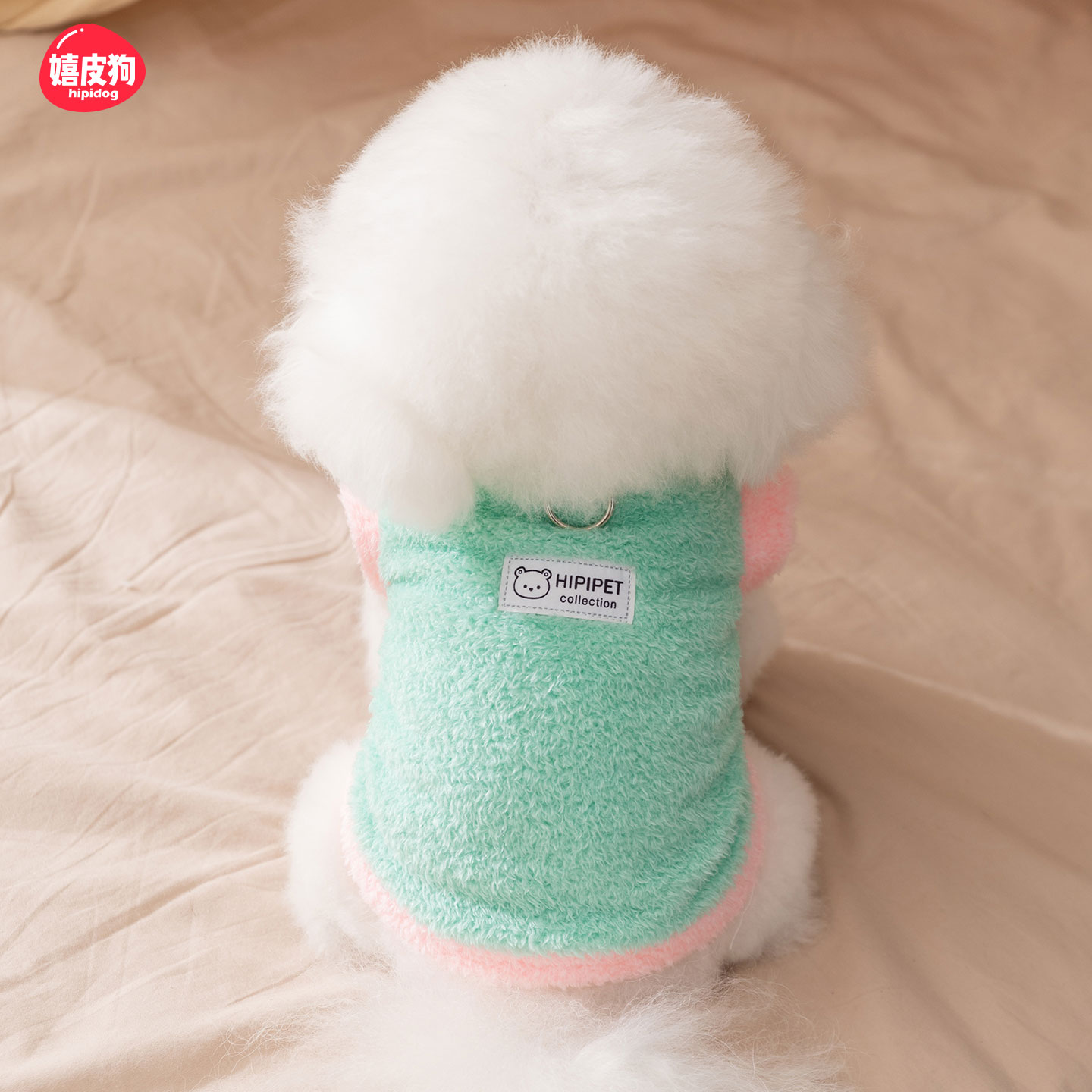 嬉皮狗小狗狗衣服秋冬季比熊泰迪雪纳瑞幼犬中小型犬牵引宠物绒衣