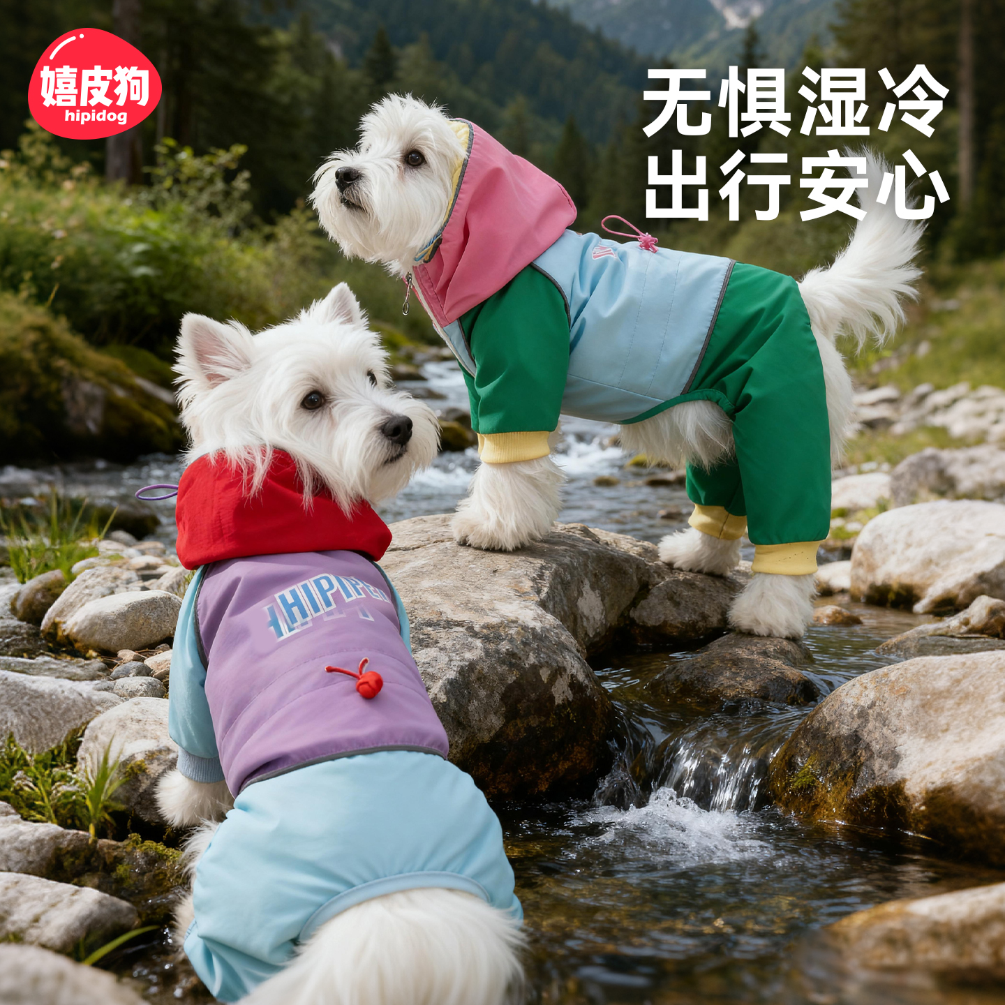 嬉皮狗2025新款冲锋衣款加厚棉服