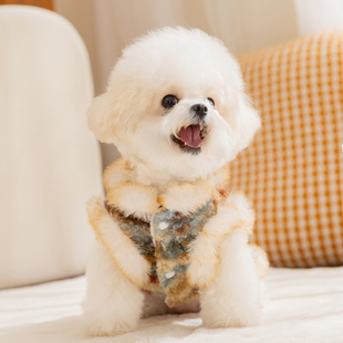 狗狗衣服2025新款冬装比熊泰迪小型犬嬉皮狗宠物冬季马甲小狗衣服