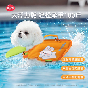 嬉皮狗小狗狗救生衣比熊泰迪雪纳瑞柯基中小型犬专用宠物游泳衣服
