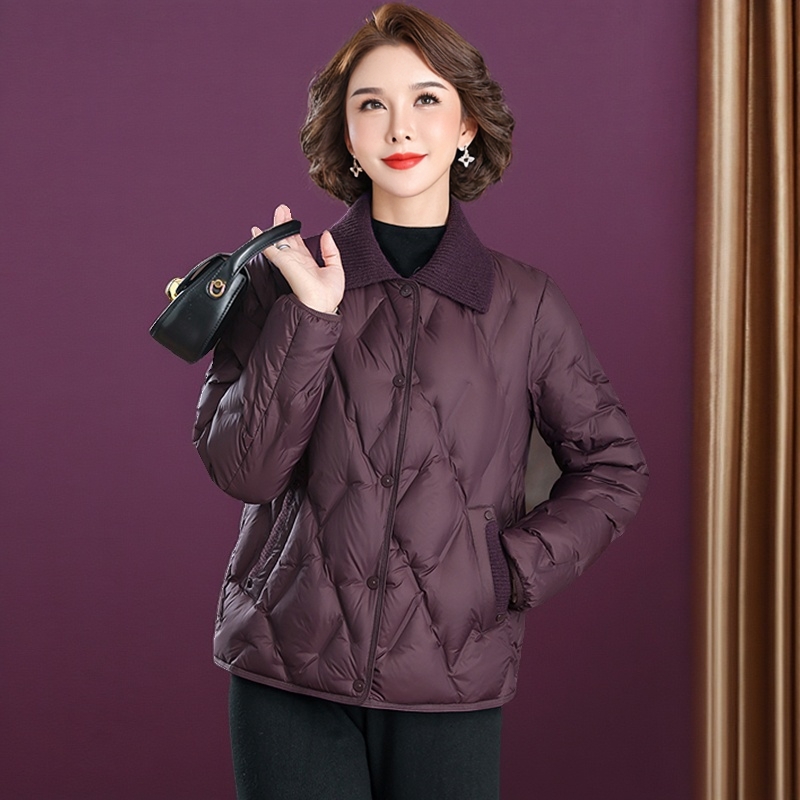 冬季年轻妈妈90鸭绒保暖羽绒服