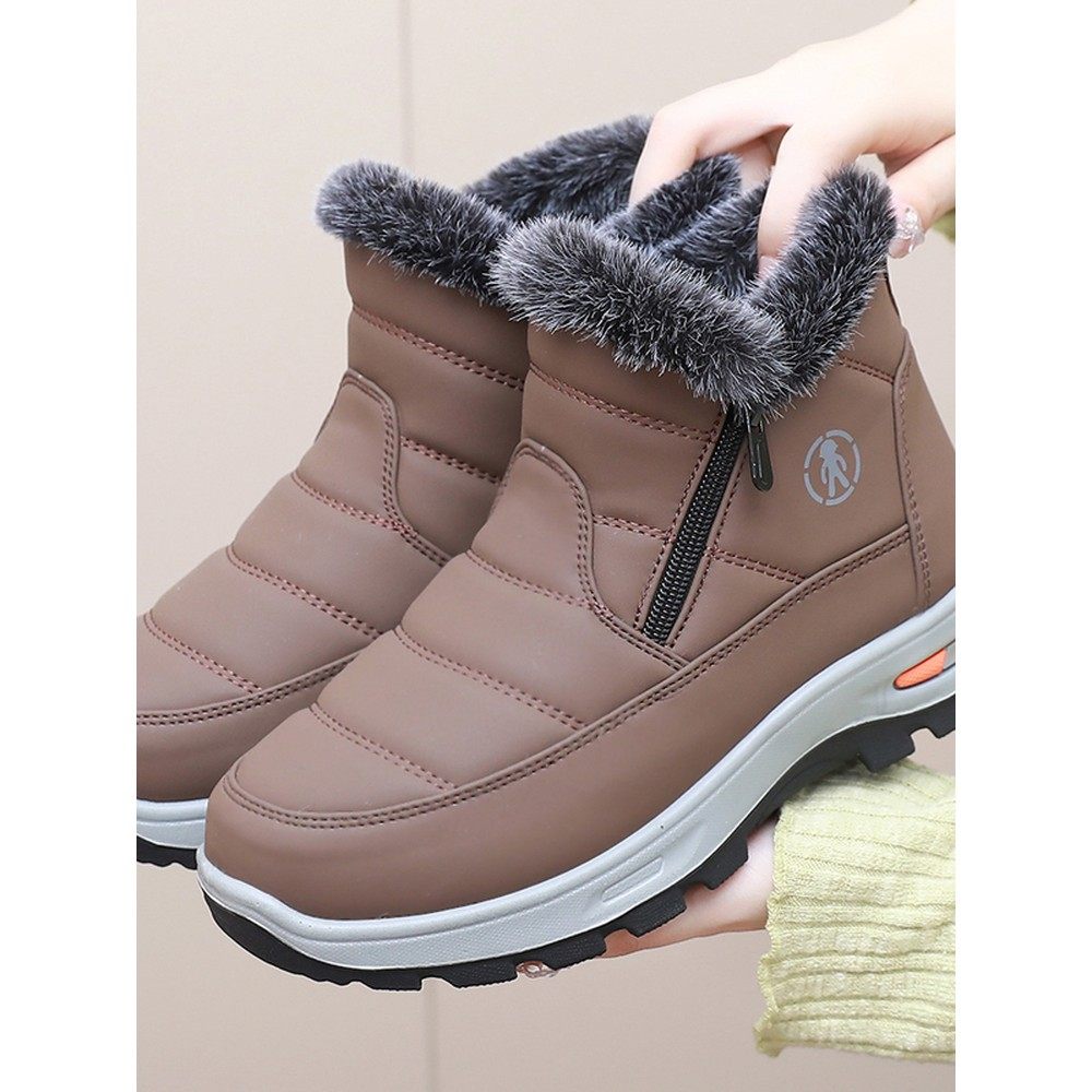 雪地靴女冬季加绒加厚保暖短靴中老年妈妈软底防滑老人防水大棉鞋,女鞋,时尚雪地靴,淘宝优惠券,粉丝福利购,淘宝优惠卷