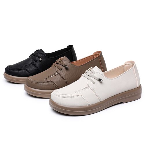 新软底老北京妈妈鞋单鞋中老年不累脚舒适女鞋中年平底防滑春秋季