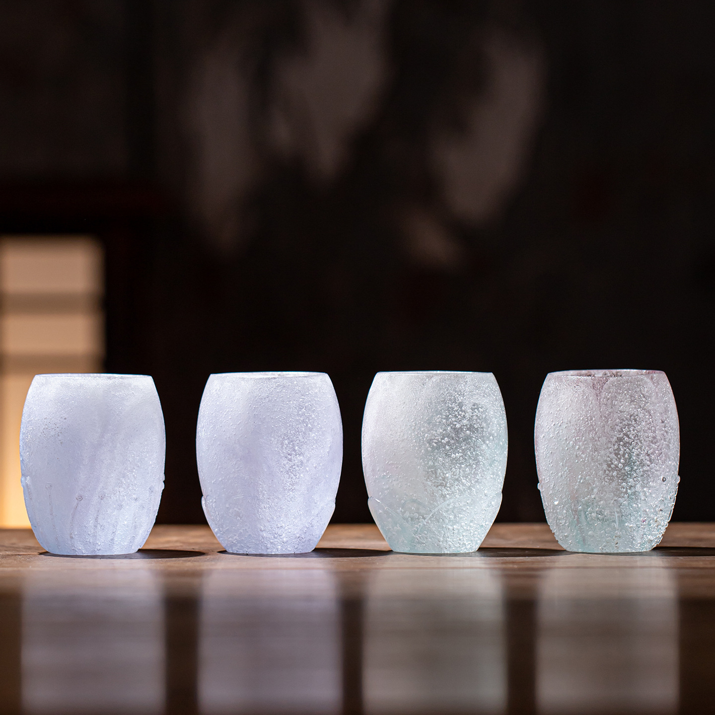 极素含香杯古法琉璃功夫小茶杯手工高档主人杯家用品茗杯子礼盒装