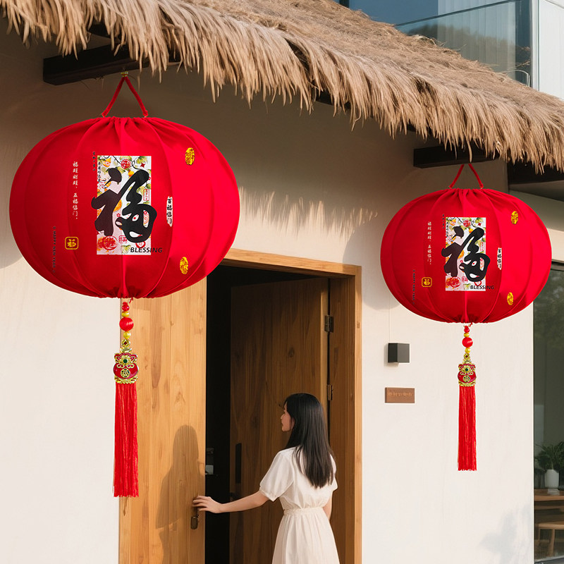 新年红灯笼挂饰2026马年装饰品