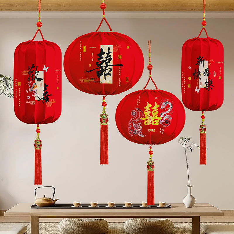 新年红灯笼挂饰2026马年装饰品