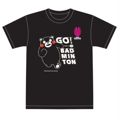2025年日本羽毛球文化衫BADMINTON T恤熊本熊男女款短袖