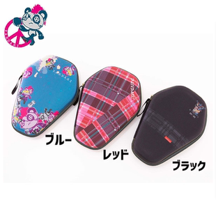 JP版 PANDANI熊猫硬质乒乓球方形盒拍套拍包带 日本正品 23年新款