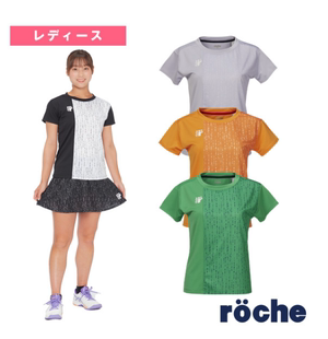 女款 羽毛球网球比赛运动衬衫 代购 roche罗氏羽毛球服2024日本新品