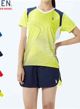 日本代购正品原装GOSEN高神女款羽毛球服游戏衫速干舒适短袖T恤