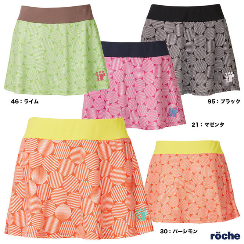 22年新款日本原装正品roche罗氏羽毛球短裙半身裙速干