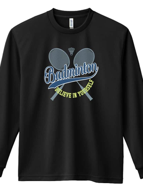 25年秋日本正品BELIEVE IN YOURSELF原创男女青少年羽毛球服长袖