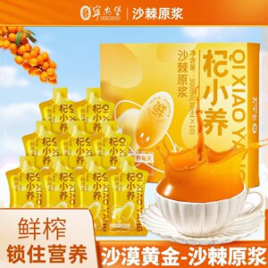 宁安堡杞小养沙棘原浆原液果汁饮品内蒙鲜果榨汁原汁味饮料小袋装