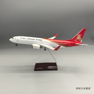 37cm带灯深圳航空737深航波音仿真客机飞机模型摆件礼品收藏礼物