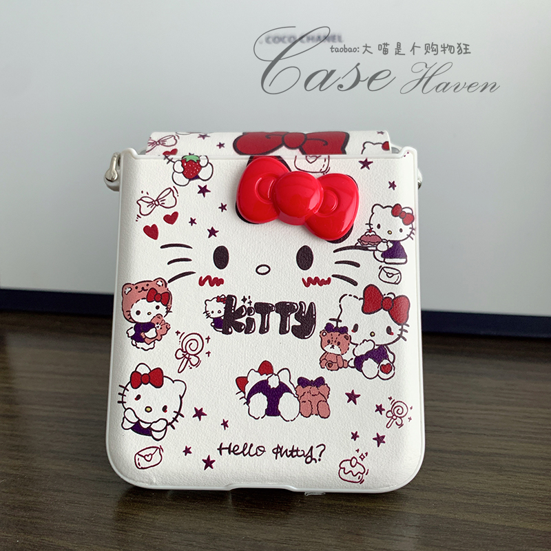 可爱卡通凯蒂猫手机壳三星zflip7