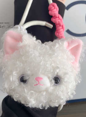 可爱卡通白色德文卷毛猫小米MIX手机壳三星zflip6硬壳oppofindn3flip翻盖荣耀MagicVFlip小折叠屏华为pocket2