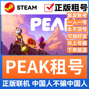 peak Steam游戏账号正版出租 租号 账密直登 正常官方多人联机