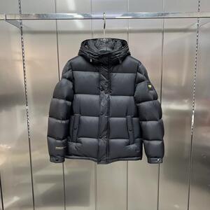 欧货潮牌时尚加厚连帽羽绒服男士2023冬季新款简约百搭轻奢外套潮