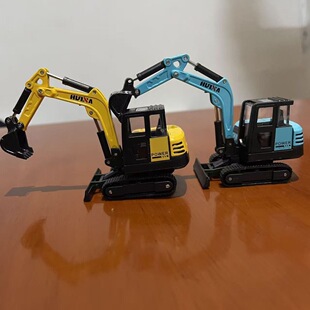 迷你合金挖掘机模型儿童仿真小号工程车男孩宝宝滑行耐摔小汽车