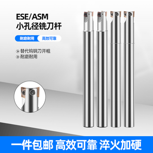 ASM ESE铣刀杆加工中心小径双刃刀杆钨钢JDMT07抗震加硬C08