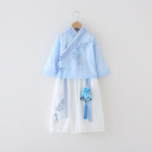 薄款 儿童汉服宝宝古风国庆男孩演出服夏季 中国风2024新款 男童唐装