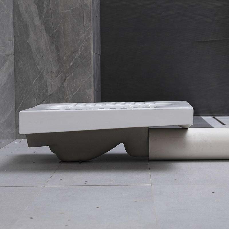 18高侧排水蹲便器水箱套装卫生间蹲坑前后排水大便池马桶防臭蹲厕