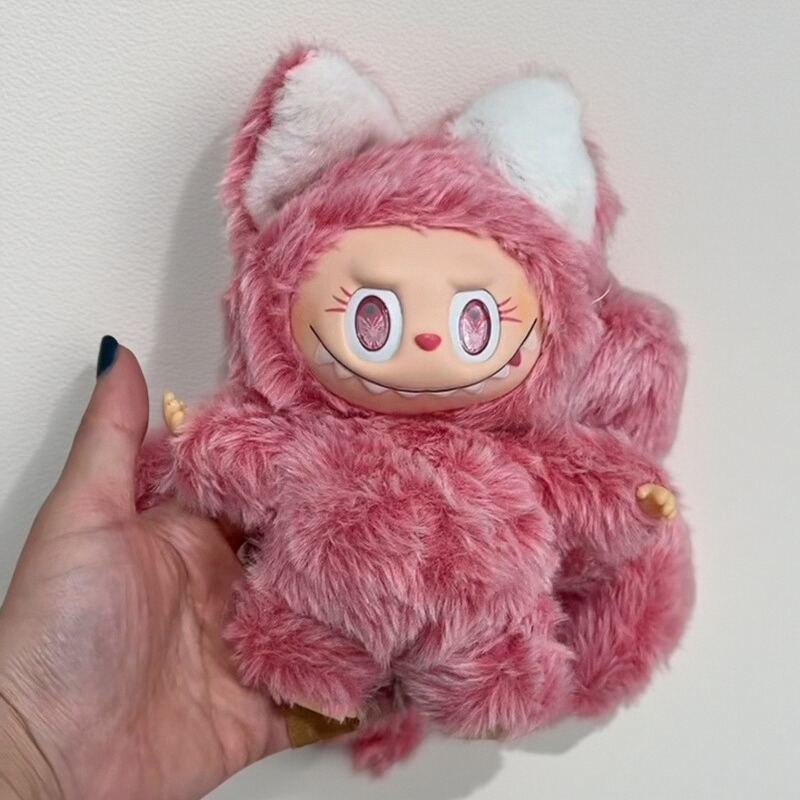 九尾狐毛绒公仔现货广东脸新品改娃搪胶毛绒娃娃潮玩公仔改娃包挂
