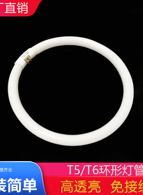 ledT5/T6环形灯管家用吸顶灯圆形配件22W32W40W镇流器模组三基色