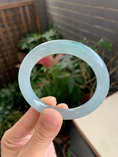 50圈口缅甸天然A货翡翠冰紫圆条手镯肉质细腻冰透带证书