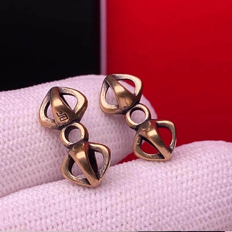 藏式黄铜金刚铃杵背云吊坠配件复古大柃杵108颗佛珠文玩手串饰品