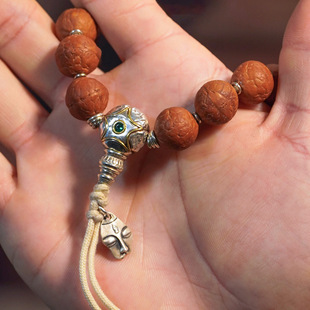 佛塔三通塔头凤眼五星麒麟眼文玩手持手串108脖挂diy文玩配饰配件