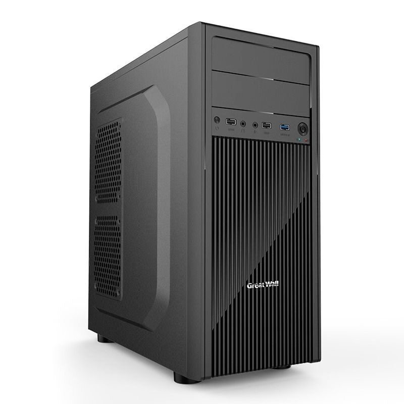 长城商逸R40机箱ATX主板0.6MM厚5硬盘位USB3.0带光驱位办公主机箱图片