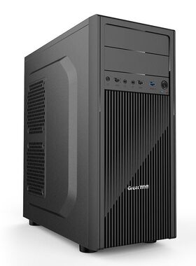 长城商逸R40机箱ATX主板0.6MM厚5硬盘位USB3.0带光驱位办公主机箱