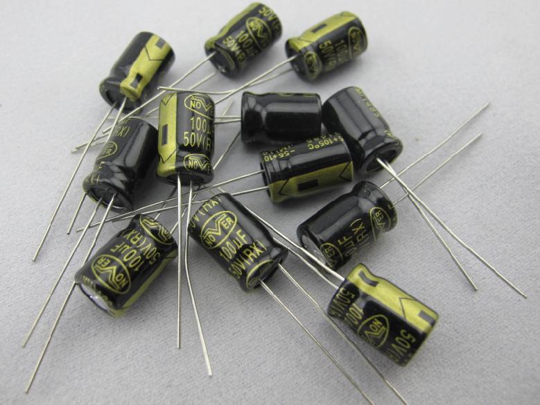 英国 Nover 诺华 金字音频专用电容 发烧电容 50V100uF 十二只装