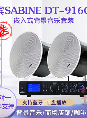 赛宾SABINE DT-916C/T广播背景音乐会议嵌入式天花吸顶喇叭音箱
