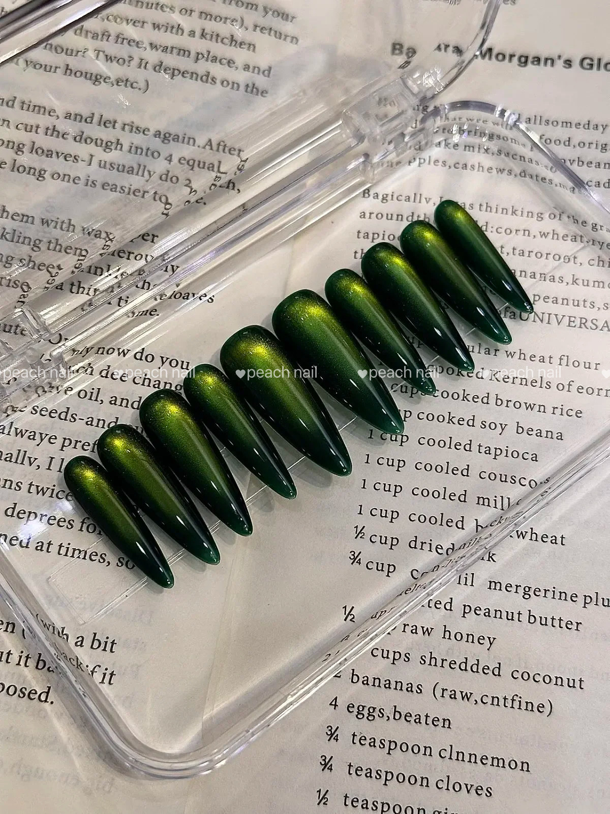 欧美长款猫眼显白手工穿戴甲