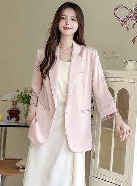 超级好看舒服~薄款西装外套2025夏季新款时尚高级504047-1