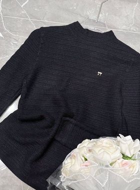 秋冬新款高领512305-1上衣针织打底宽松加厚纯色针织衫