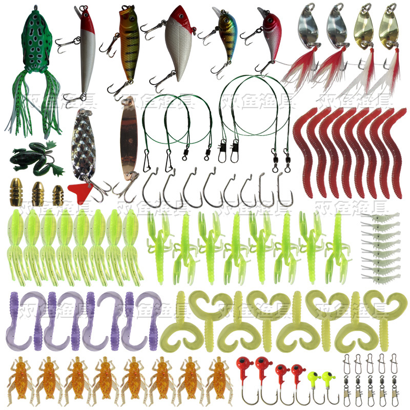 软虫雷蛙波扒小胖子假鱼饵送盒