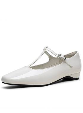 百思图2025秋季新款时尚法式T字玛丽珍鞋通勤浅口女单鞋F3133CQ5