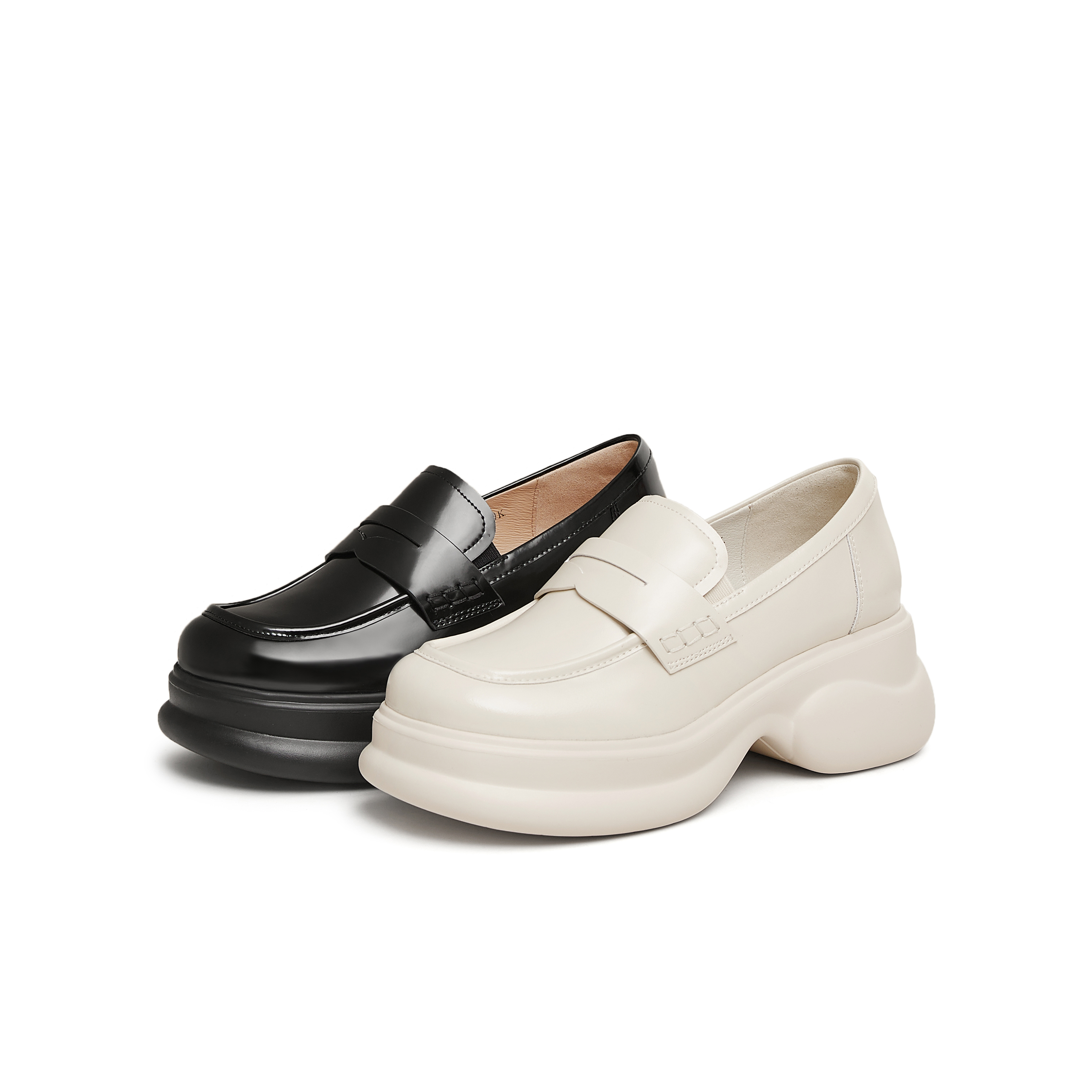 厚底学院2025春纯色jk女鞋