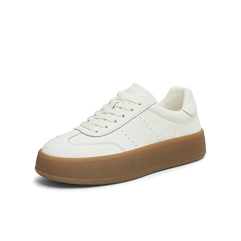 TATA他她复古厚底德训鞋女鞋轻便板鞋小白鞋2025春季新款GLD01AM5