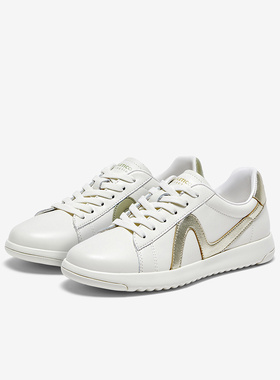 Bata休闲鞋女2024春季商场新款牛羊皮通勤百搭轻便板鞋ZPB43AM4