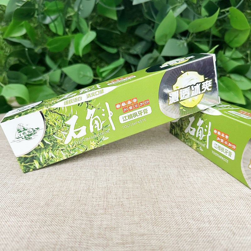 正品江楠枫160g铁皮石斛草本牙膏除口臭烟渍江南枫三七西洋参浙江